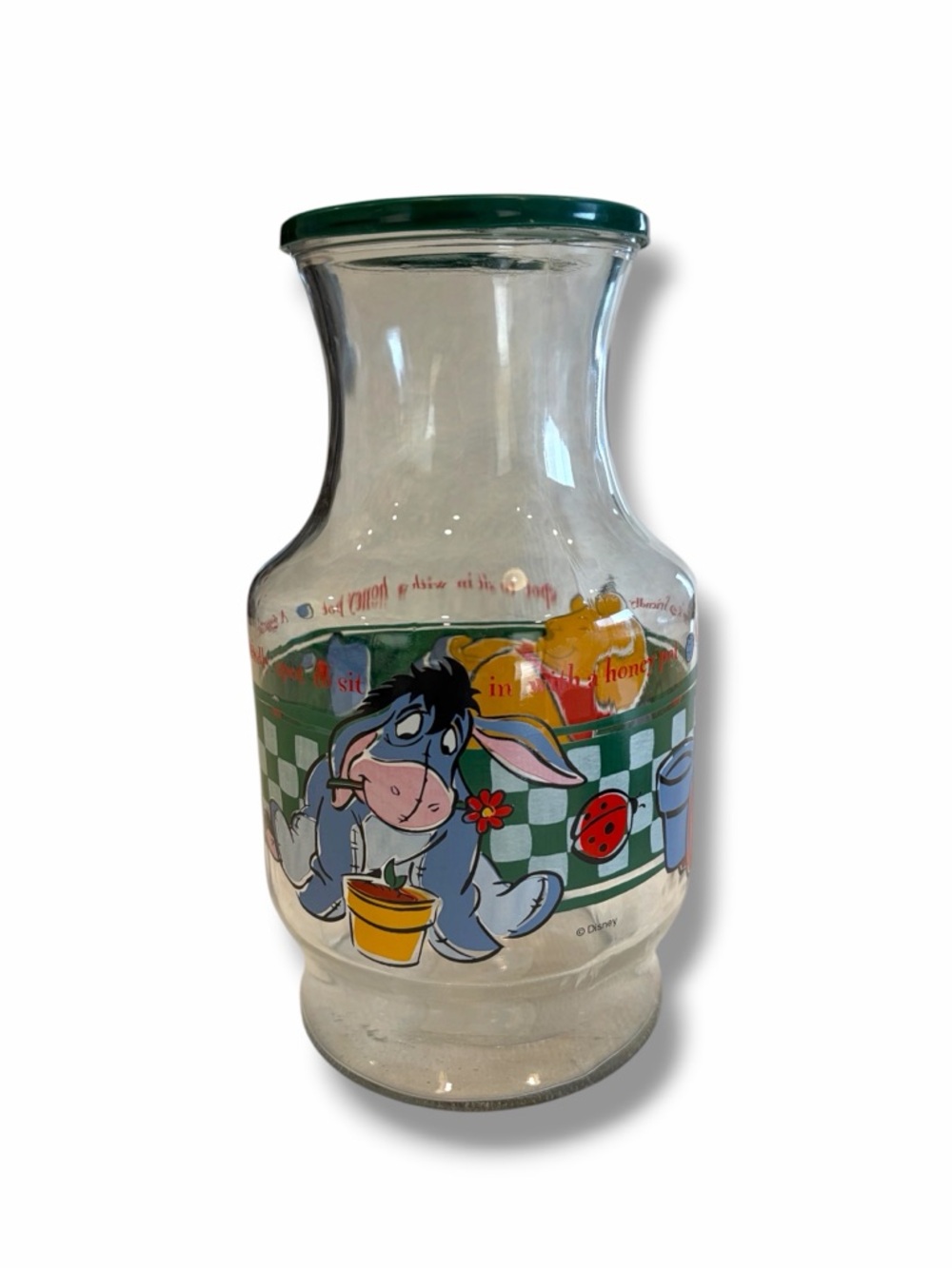Winnie the Pooh Glass Juice Pitcher - Anchor Hocking - Picture 6 of 7
